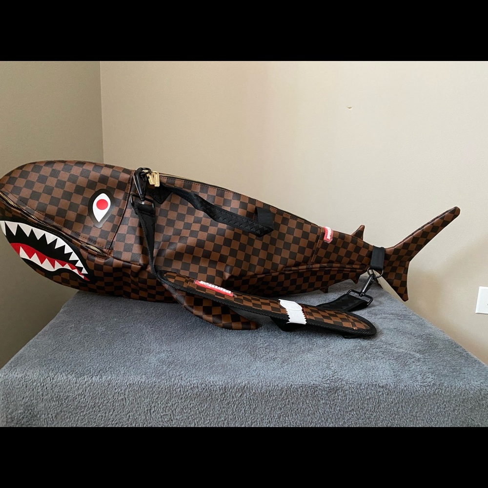 Sprayground shark Duffle bag